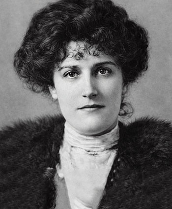 Amelia Mee looks down at Arthur Mee in a loving rememberance.